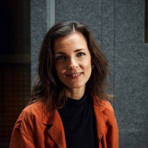 singing teacher looking at camera for a headshot