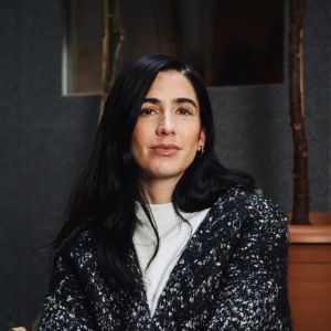 singing teacher looking at camera for a headshot